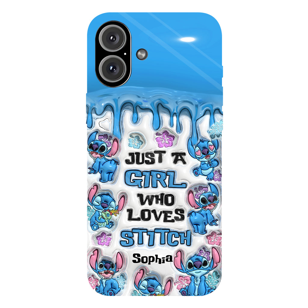 Just A Girl Who Loves Stitch  - Personalized Ohana Full Print Phone Case