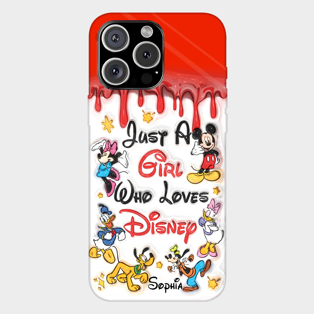 Just A Girl Who Loves Disney - Personalized Mouse Full Print Phone Case
