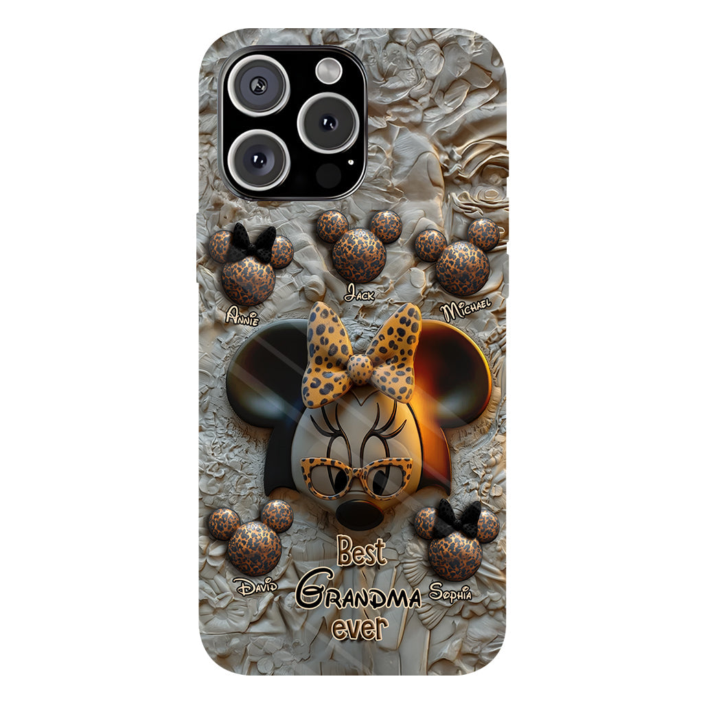 Best Grandma / Mom Ever - Personalized Mouse Full Print Phone Case