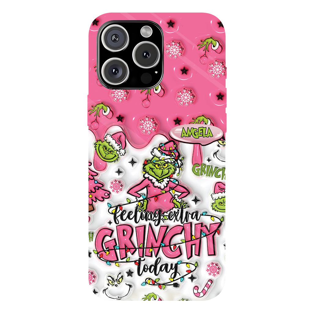 Extra Grinchy Today - Personalized Stole Christmas Full Print Phone Case