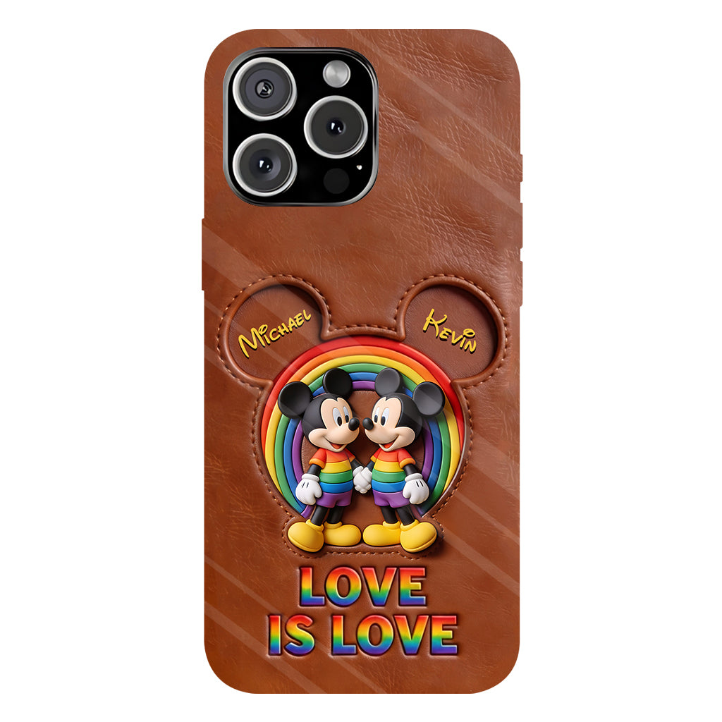 Love Is Love - Personalized Mouse Full Print Phone Case