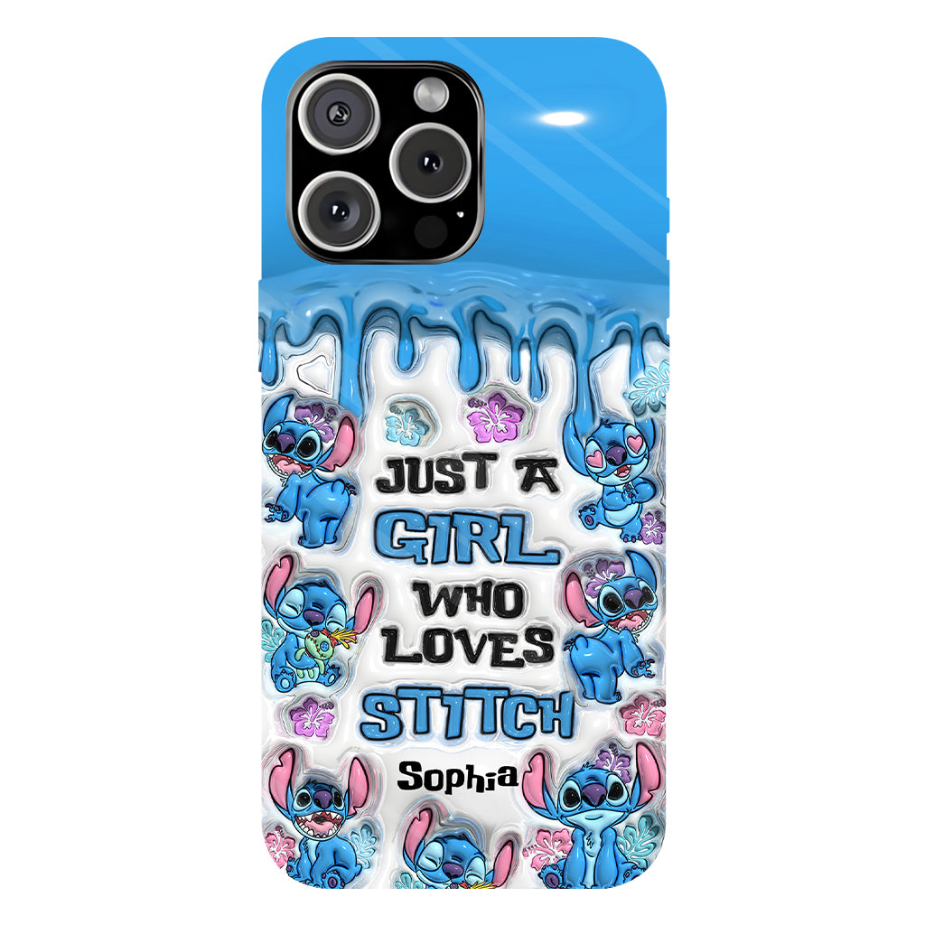 Just A Girl Who Loves Stitch  - Personalized Ohana Full Print Phone Case