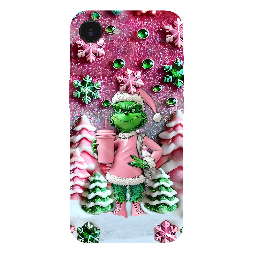 Merry Grinchmas - Personalized Stole Christmas Full Print Phone Case