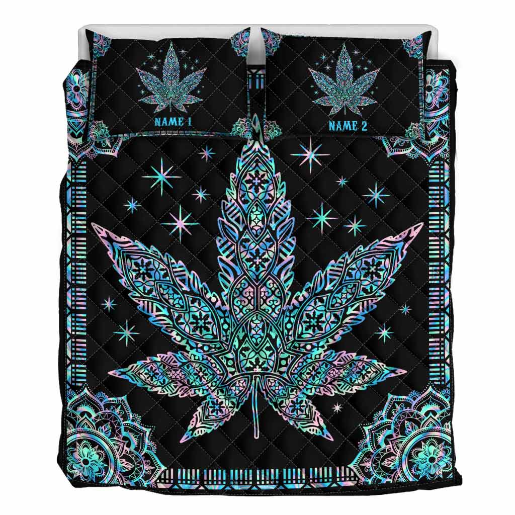 Mandala High - Personalized Weed Quilt Set