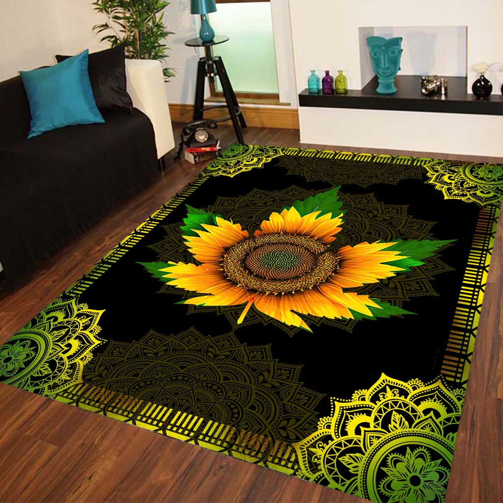 Sunflower Leaf - Weed Rug 0822