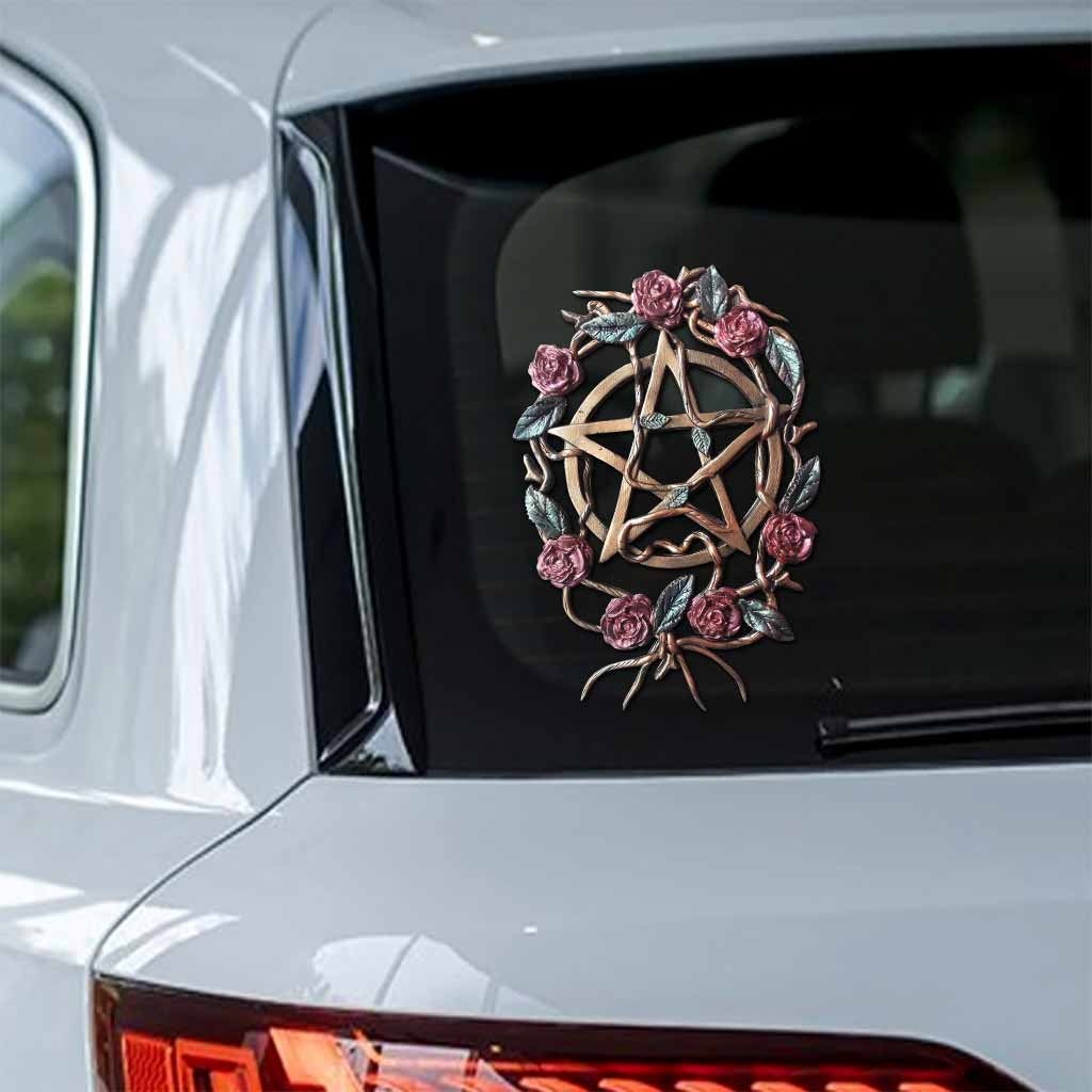 Mystical Witch 3D Pattern Print Decal Die Cut