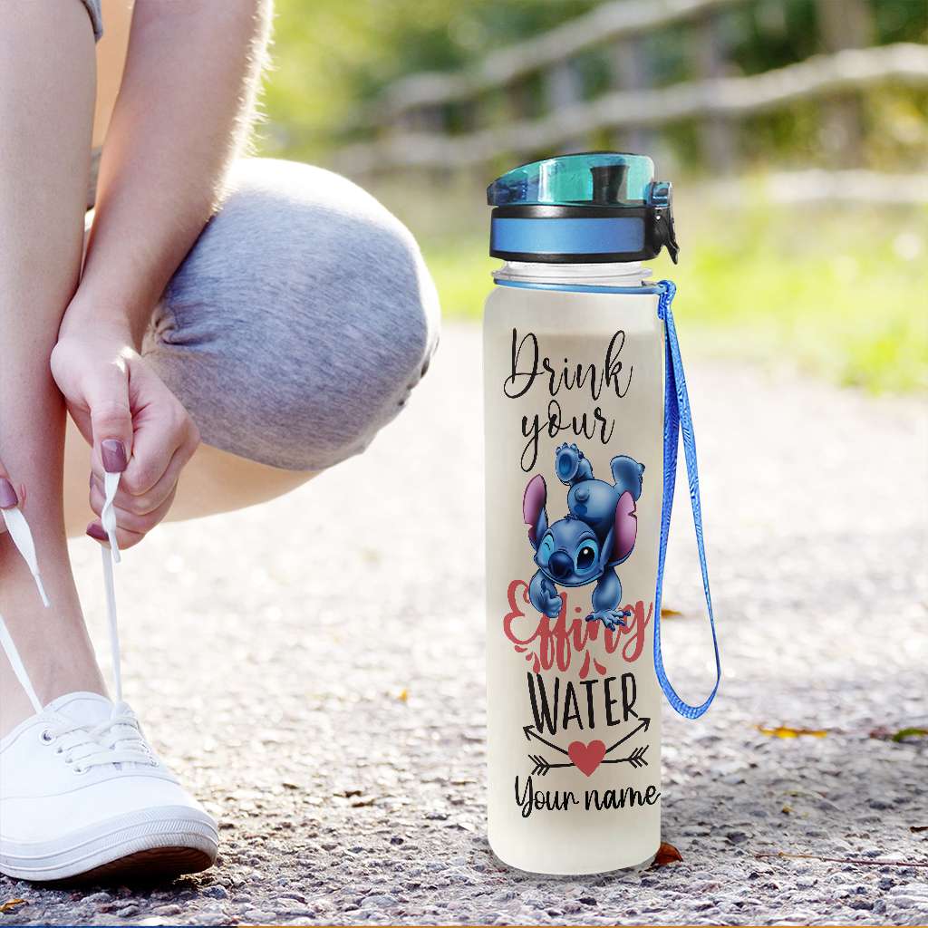 Drink Your Water - Personalized Ohana Water Tracker Bottle 1122