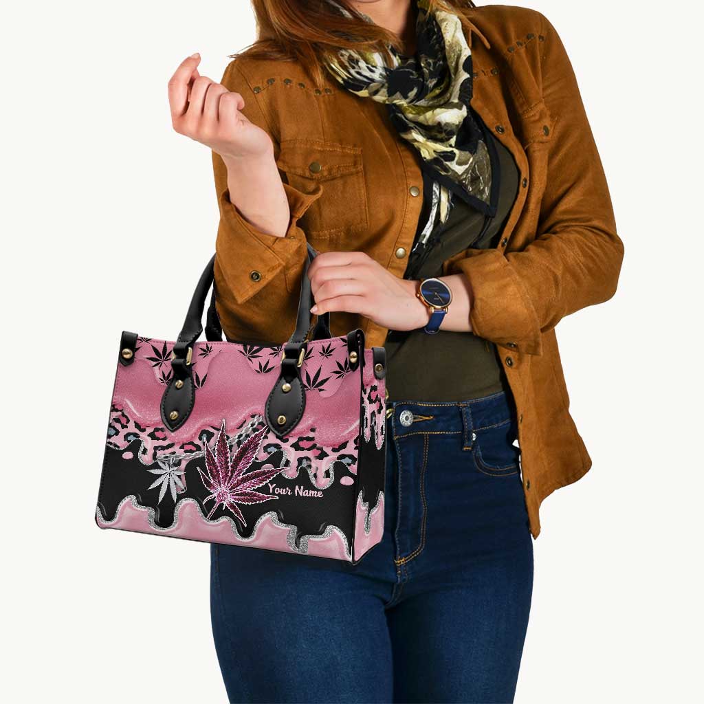 Magic Leaf - Personalized Weed Leather Handbag