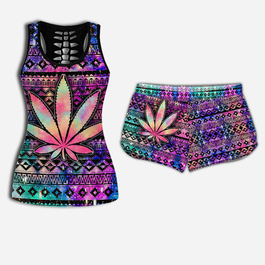 Galaxy High - Weed Hollow Tank Top and Women Shorts