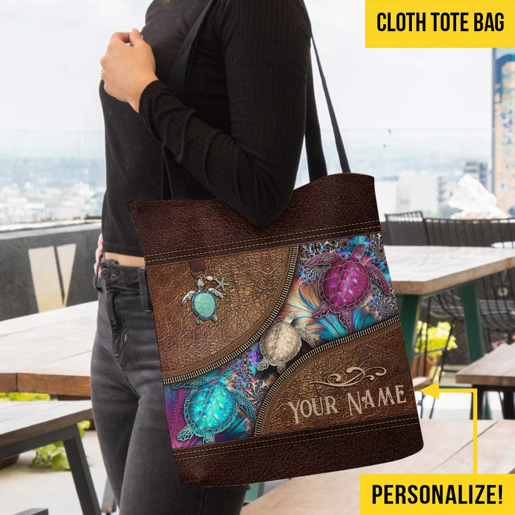 Magic Turtle Personalized  Tote Bag