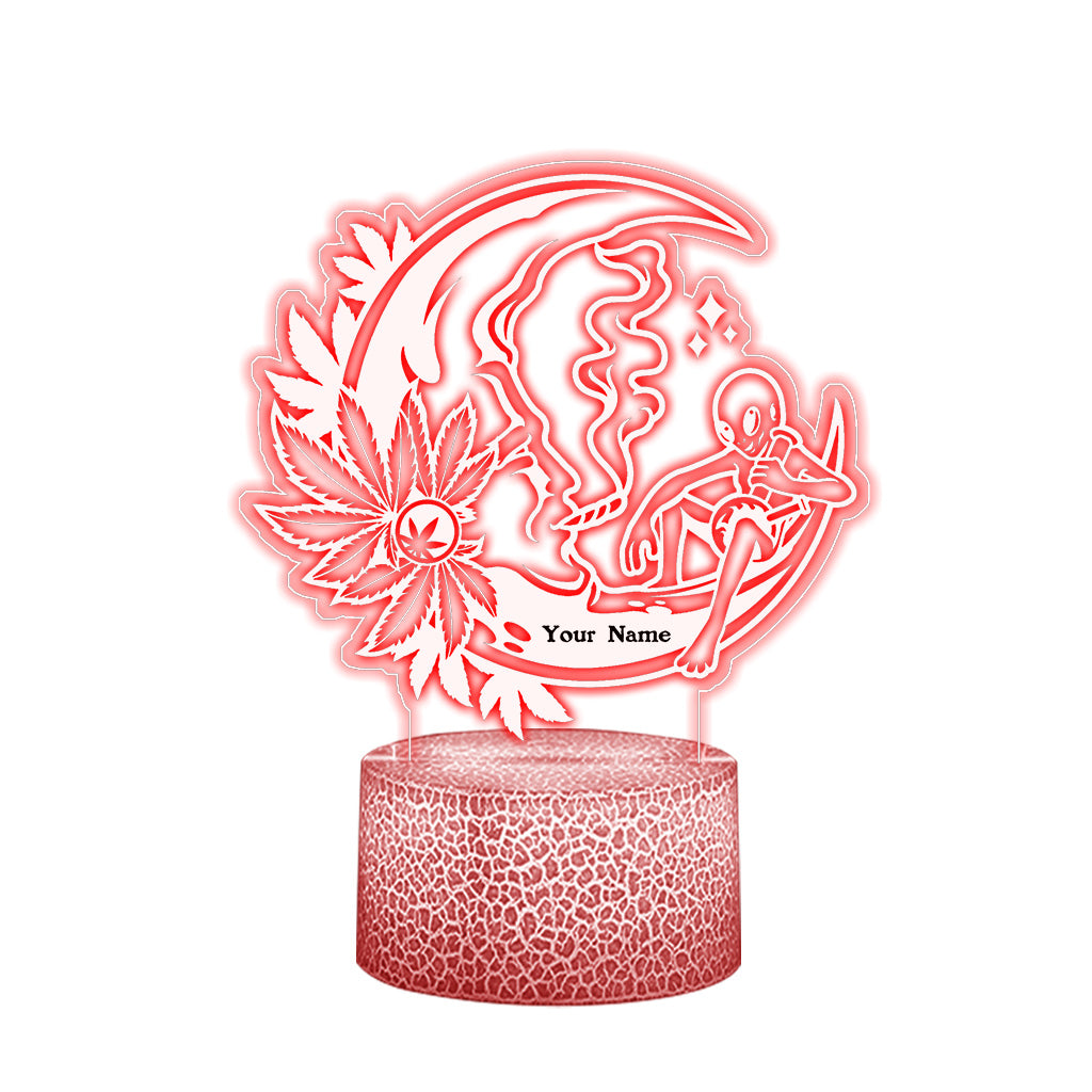It's 420 Somewhere - Personalized Weed Shaped Plaque Light Base