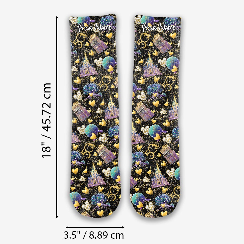 50 Years Of Magic - Personalized Mouse Socks