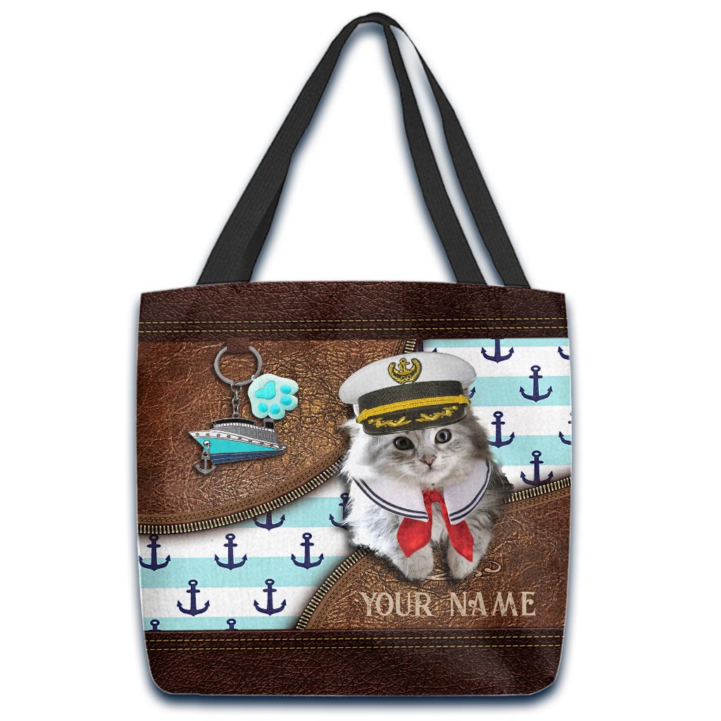 Love Cruising And Cat Personalized  Tote Bag