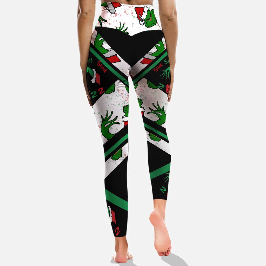 Stink Stank Stunk 2022 - Personalized Christmas Stole Christmas Hoodie and Leggings