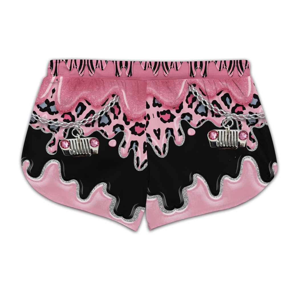 Black Pink Jp Girl - Car Cross Tank Top and Women Shorts