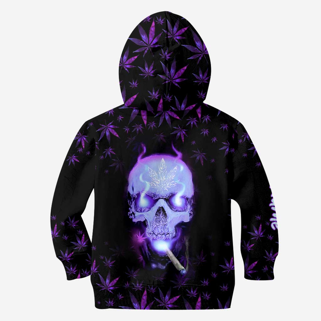 Skull Get High - Personalized Weed All Over T-shirt and Hoodie