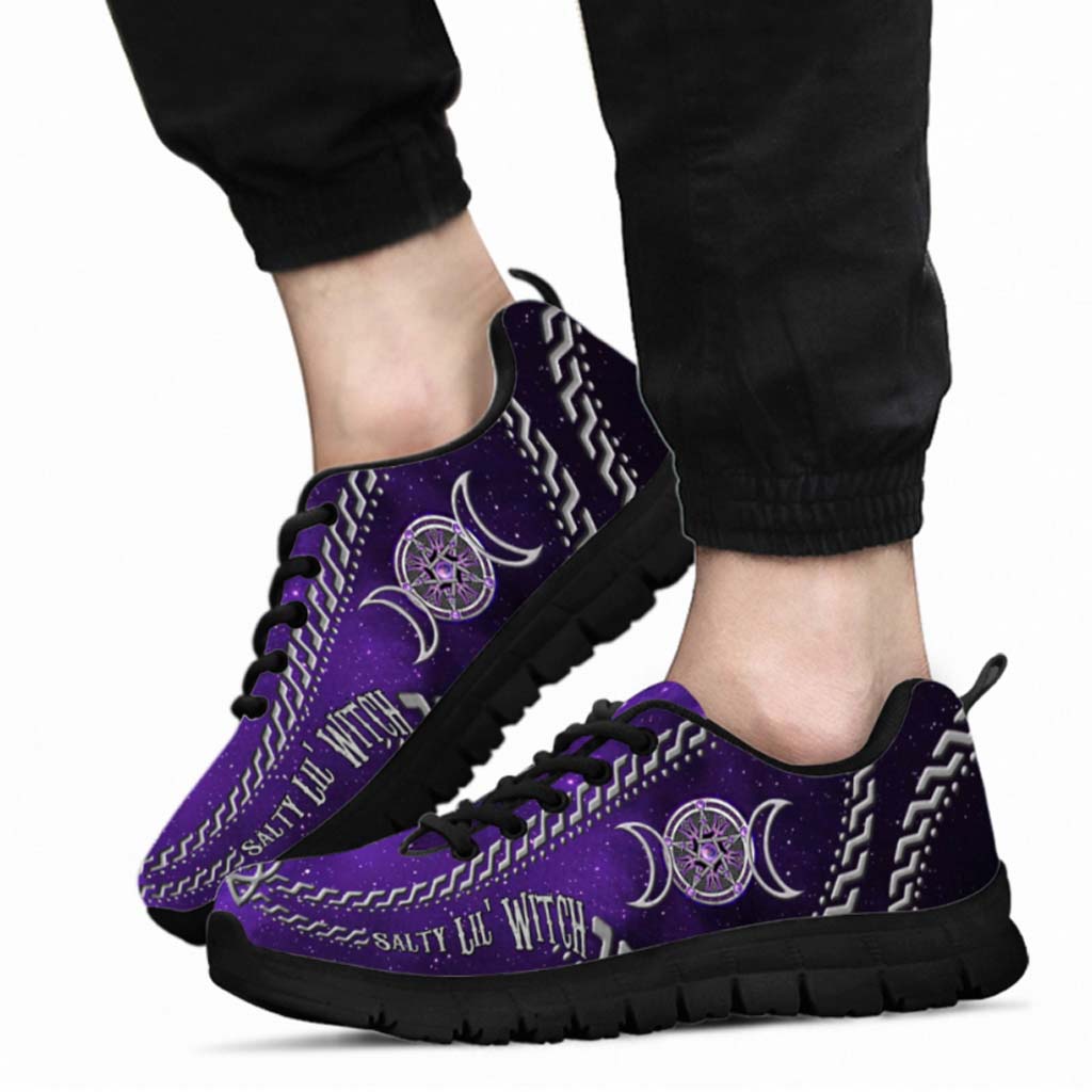 Salty Lil' Witch Purple Tripple Moon Sneakers