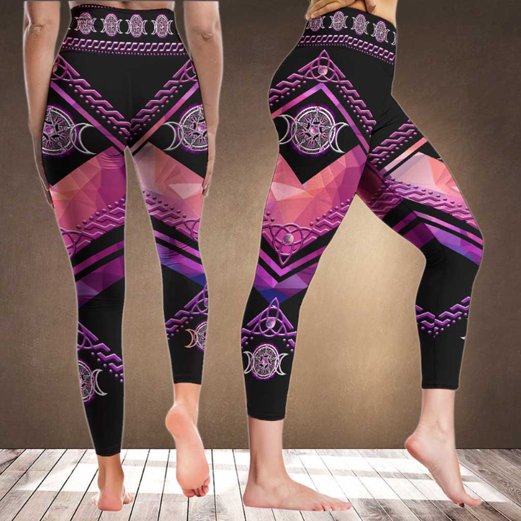 Unique Purple Triple Moon Witch Leggings