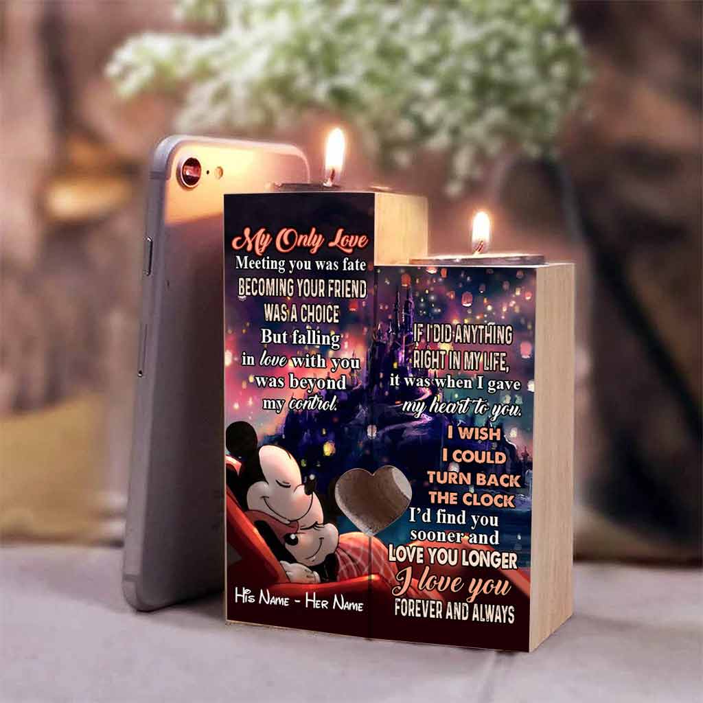 My Only Love - Personalized Mouse Candle Holder