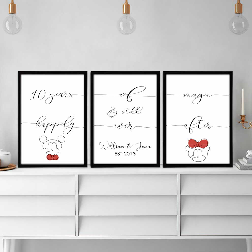 Years Of Magic - Personalized Mouse Poster & Canvas Set