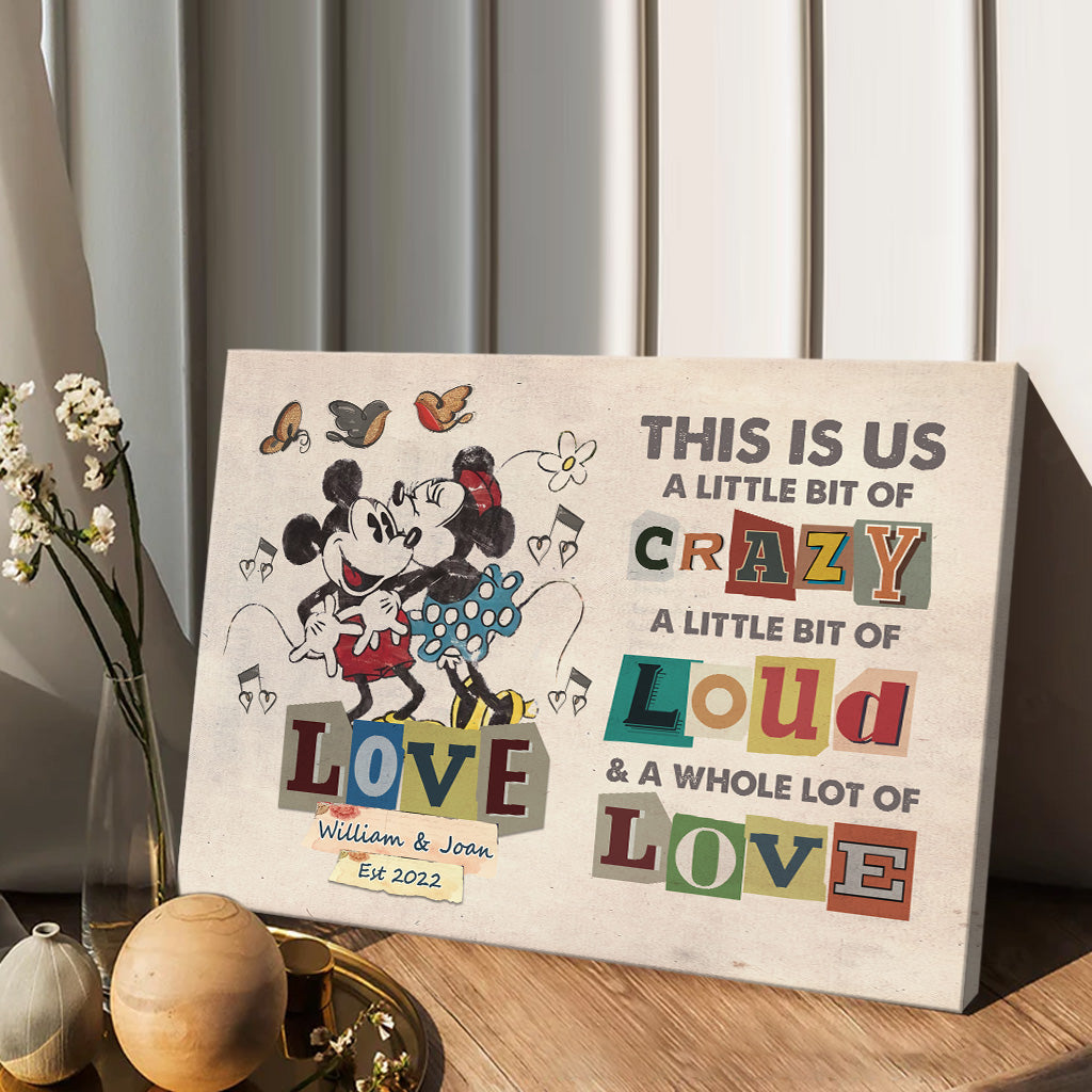 This Is Us - Personalized Couple Mouse Canvas And Poster