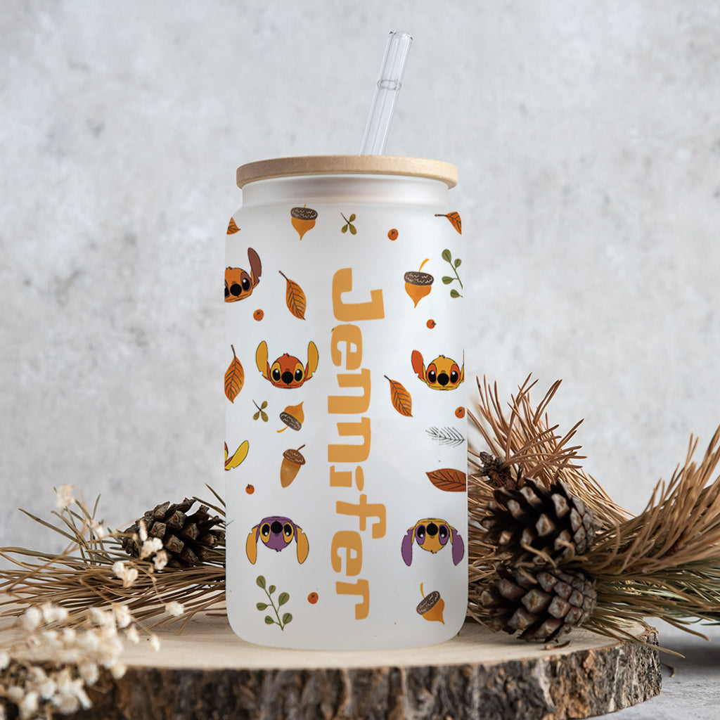 Hello Fall - Personalized Ohana Can Glass