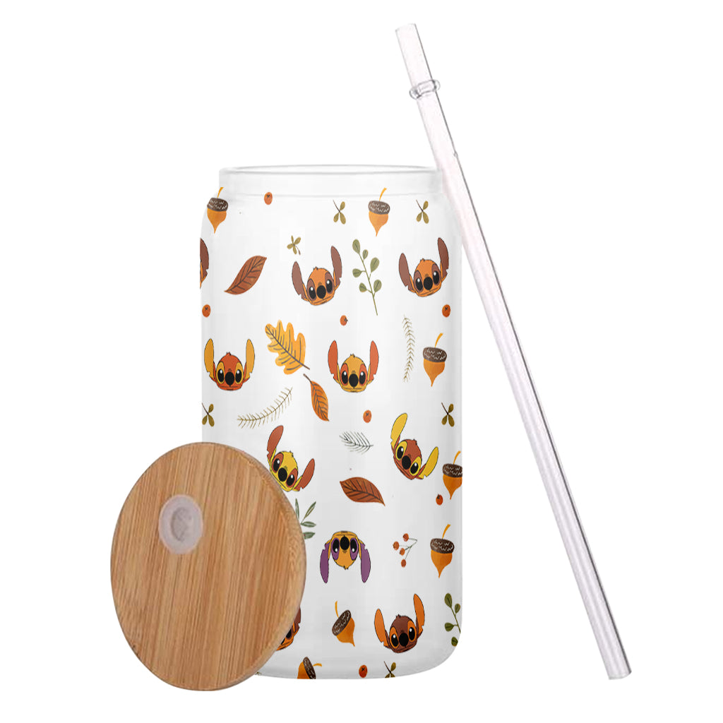 Hello Fall - Personalized Ohana Can Glass