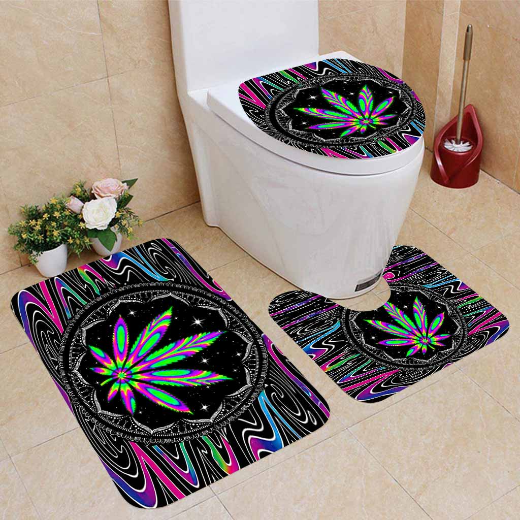High Life - Weed Bathroom Curtain & Mats Set