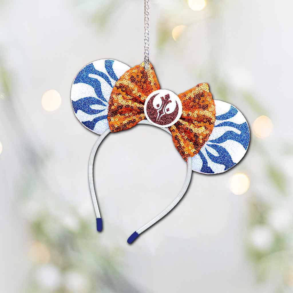 Galaxy Magic - Christmas Mouse Ornament With 3D Pattern Print (Printed On Both Sides)
