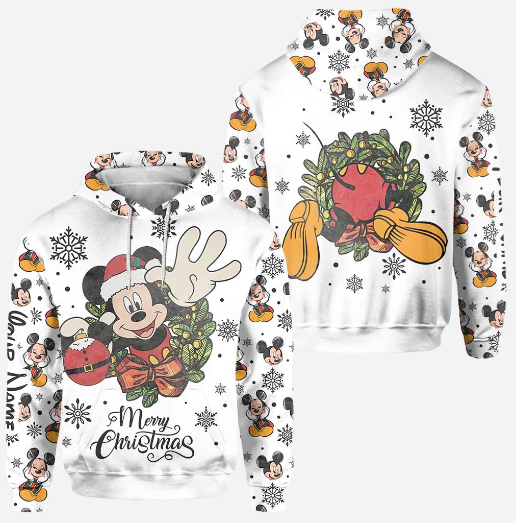 Merry Christmas - Personalized Christmas Mouse Hoodie and Leggings
