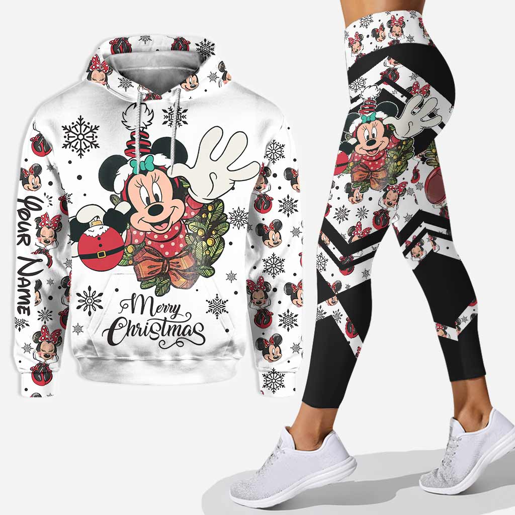 Merry Christmas - Personalized Christmas Mouse Hoodie and Leggings
