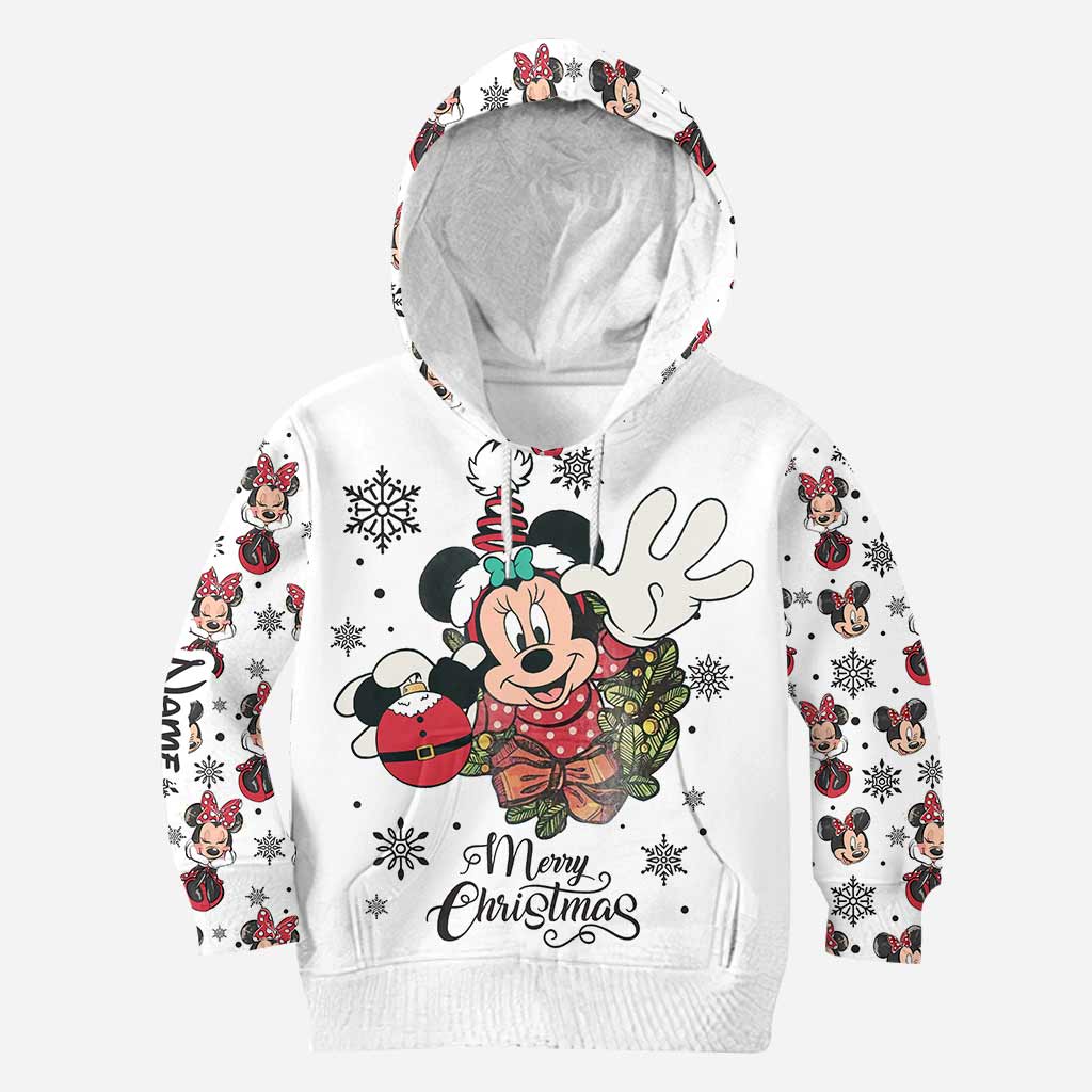 Merry Christmas - Personalized Christmas Mouse Hoodie and Leggings