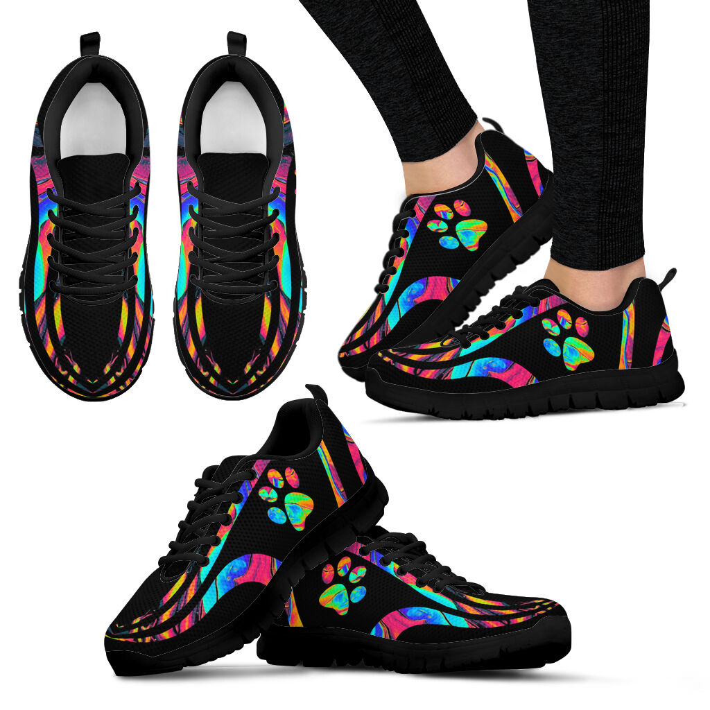 Colorful Paw Cat Sneakers 0622