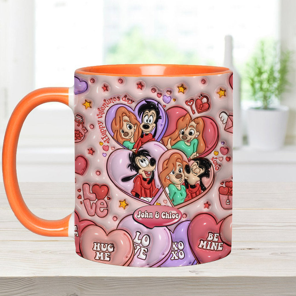 Happy Valentine's Day - Personalized Mouse Accent Mug