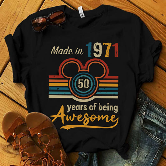 Made In 1971 Mouse T-shirt and Hoodie 0823