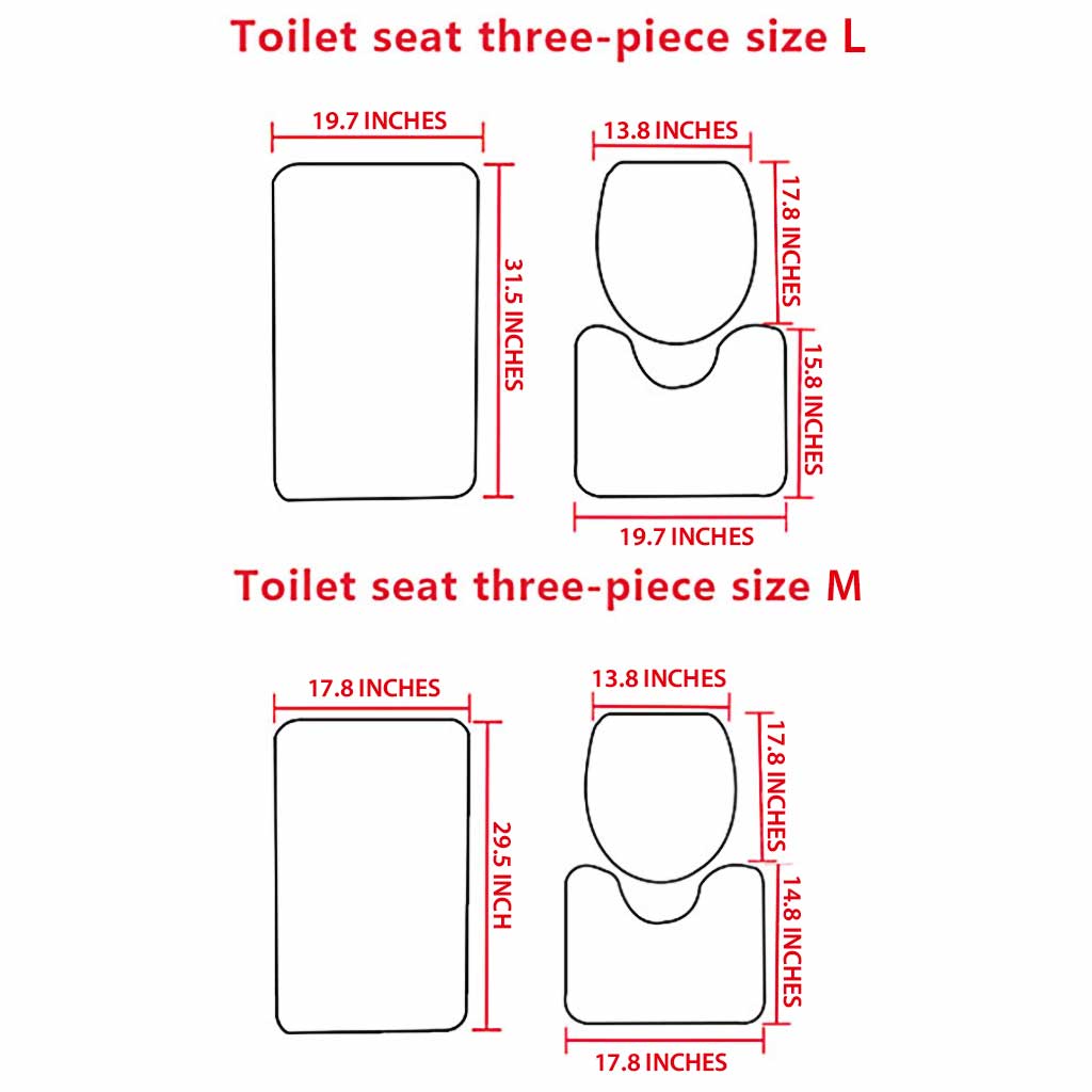 Mystic House - Witch 3 Pieces Bathroom Mats Set