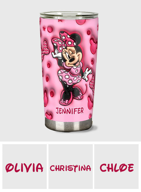 Cute Mouse Custom Name - Personalized Mouse Tumbler