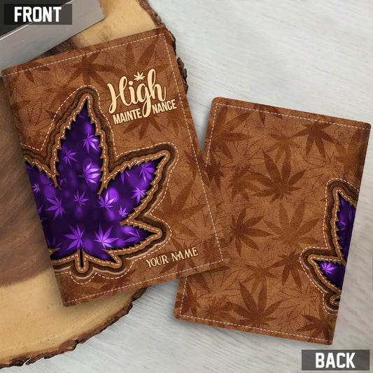 High Maintenance - Personalized Weed Passport Holder