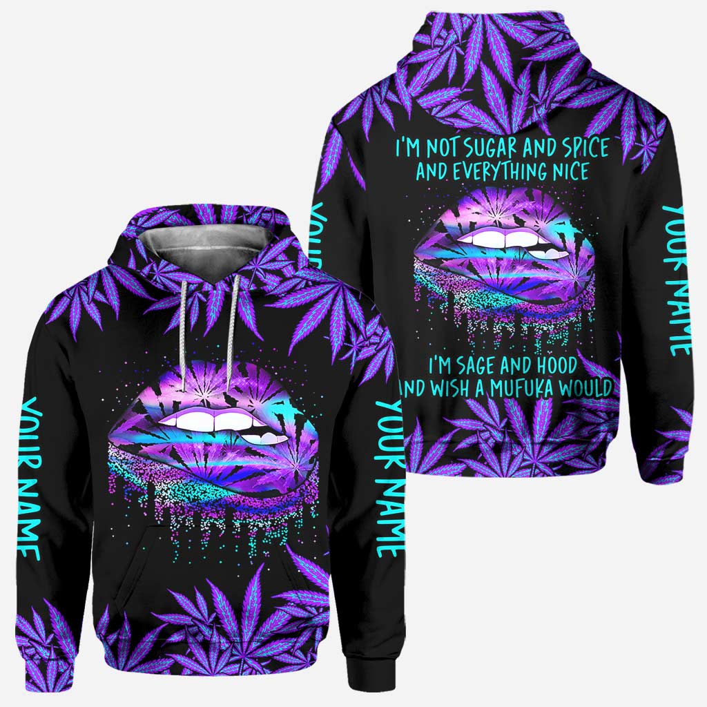I'm Not Sugar And Spice - Personalized Weed Hoodie and Leggings