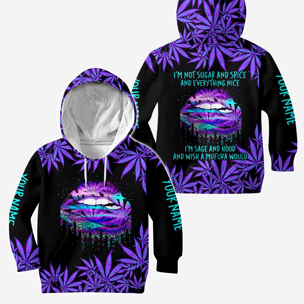 I'm Not Sugar And Spice - Personalized Weed Hoodie and Leggings
