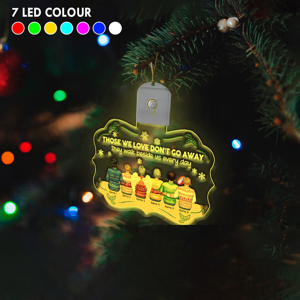 I Am Always With You - Personalized Christmas Family Shaped Led Acrylic Ornament