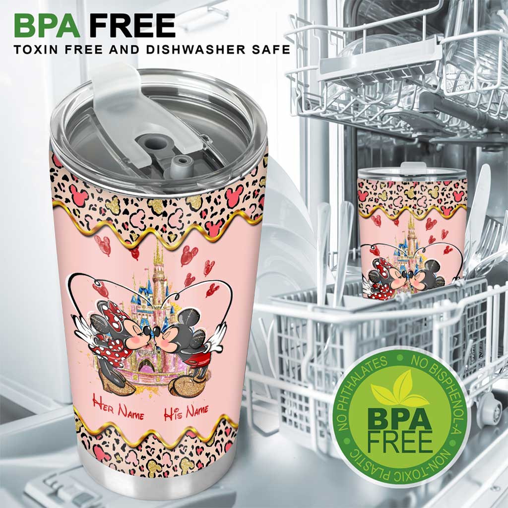 You And Me Forever And Always - Personalized Couple Mouse Tumbler