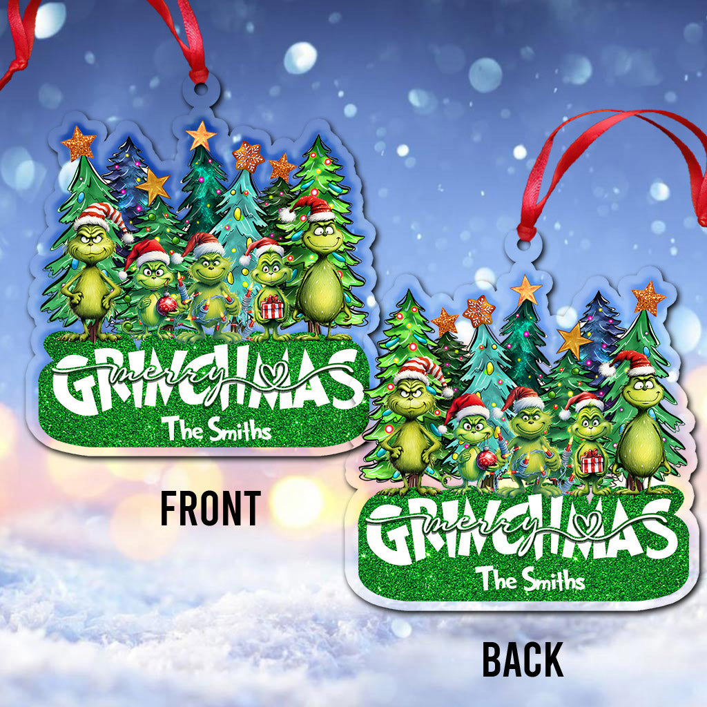 Merry Grinchmas - Personalized Stole Christmas Ornament