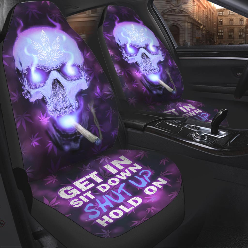Skull Get High - Weed Seat Covers