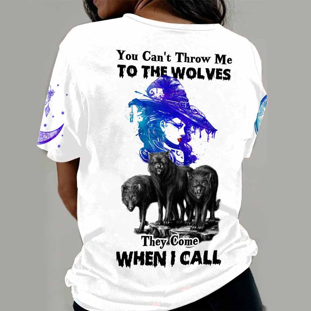 Witch Wolf You Can't Throw Me All Over T-shirt and Hoodie