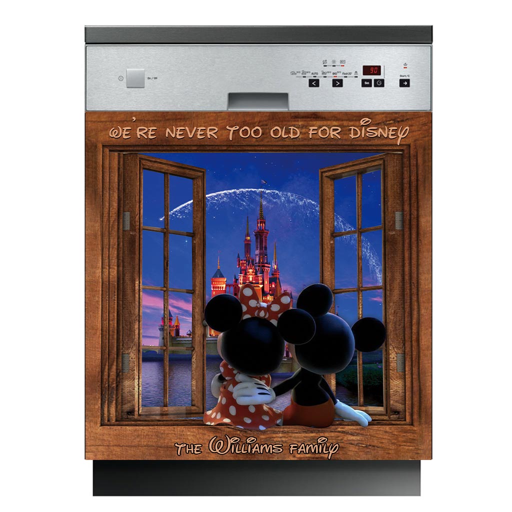 We're Never Too Old - Personalized Mouse Dishwasher Cover
