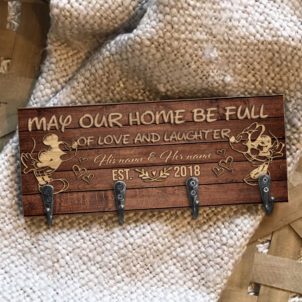 Love And Laughter - Personalized Mouse Key Rack
