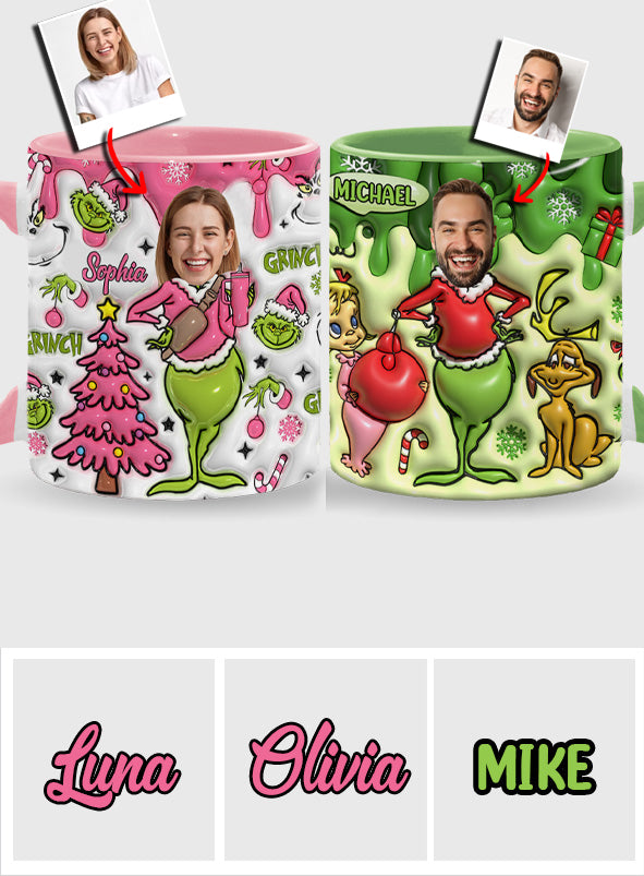 Merry Grinchmas - Personalized Stole Christmas Accent Mug