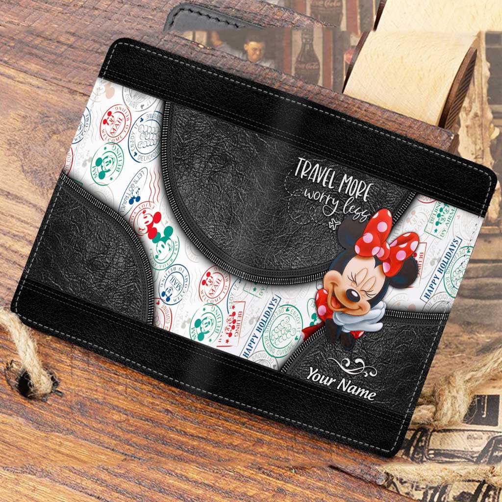 Travel More Worry Less - Personalized Mouse Passport Holder