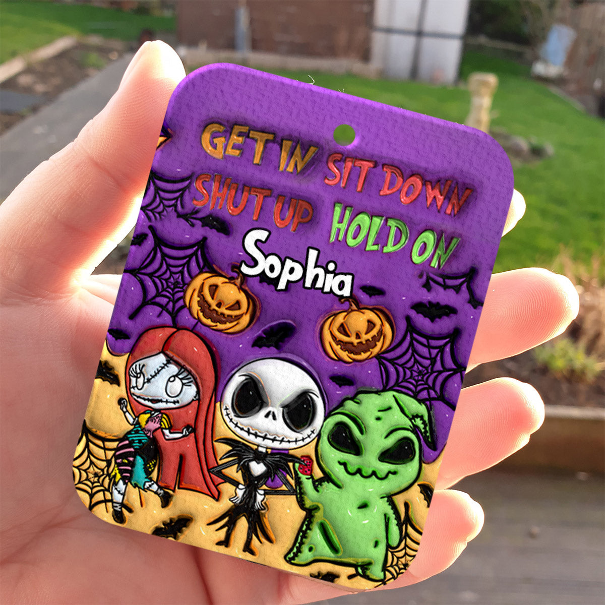 Get In Sit Down Shut Up Hold On - Personalized Nightmare Rectangle Air Freshener